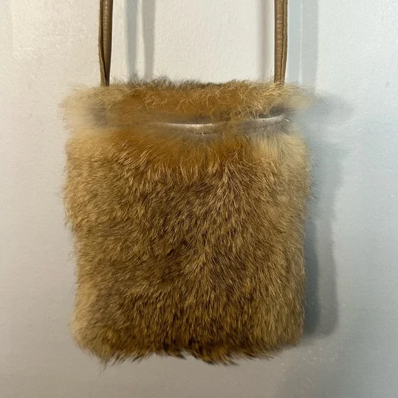 🆕 BONPOINT Rabbit Fur Bag - Picture 2 of 10